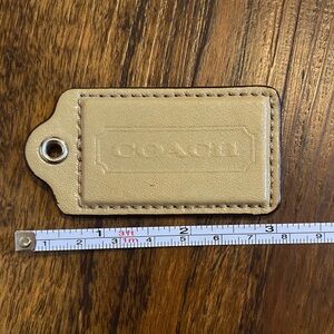 ♥️💖 Coach Hang Tag Bag Charm Key Fob Large